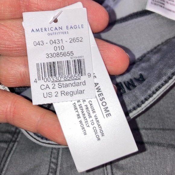American Eagle Outfitters Gray Skinny Distressed Jeans - Picture 10 of 15